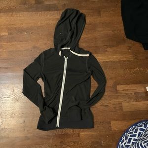 Grey/Black Zip Up Hoodie
